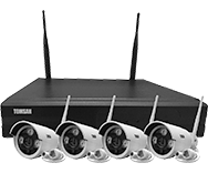 Kit NVR con 4 cámaras IP  - TS-7204WiFi 