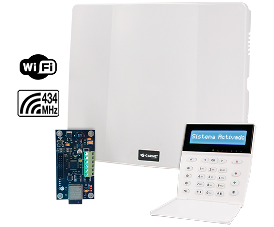 Central de alarma con comunicador - PC-732G-LCDRF + IP-500