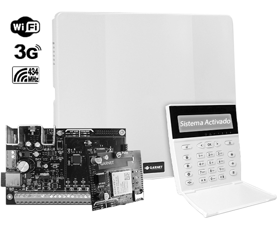 Central de alarma con comunicador - PC-900G-LCDRF + COM-900